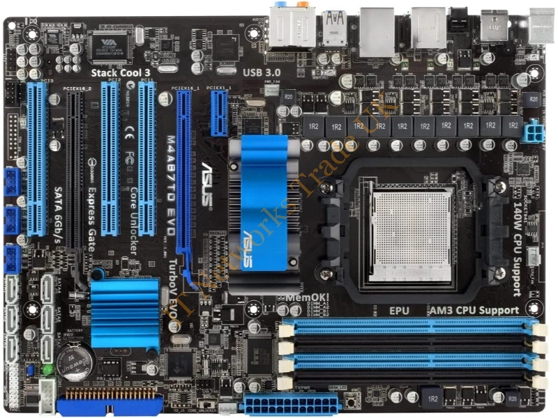 AS04M4A87TDE ASUS M4a87td Evo Amd870 Am3 DDR3 PCI Express Usb3 Sata3 Atx- Motherboard