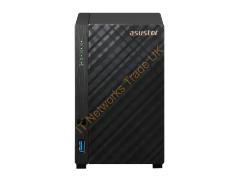 AS1202T - Asustor As1202T Nas/Storage Server Tower Realtek 1 Gb Ddr4 0 Tb Adm Black