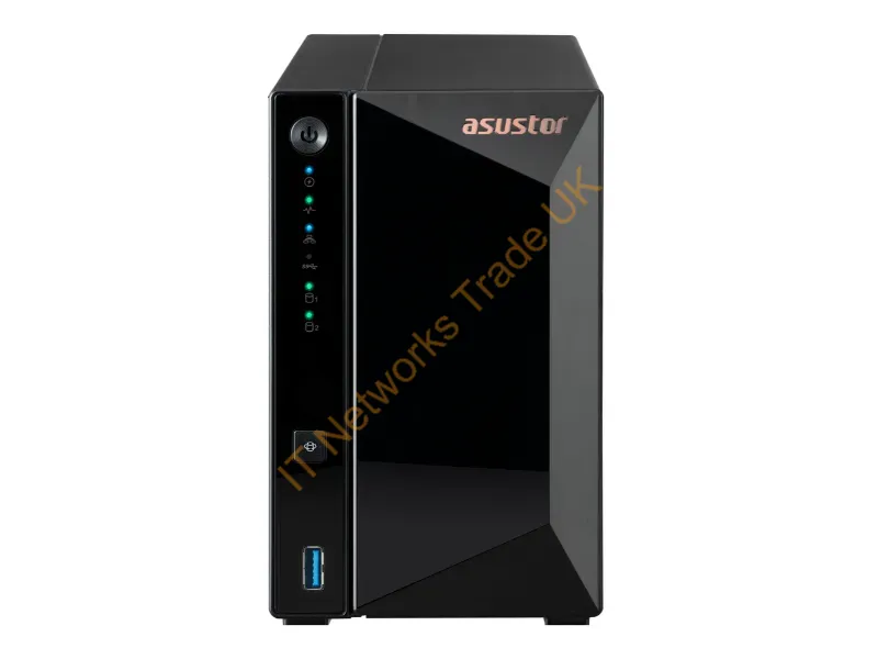 AS3302TV2 - Asustor Drivestor 2 Pro Gen2 As3302T V2 Nas Realtek Rtd1619B 2 Gb Ddr4 Adm Black