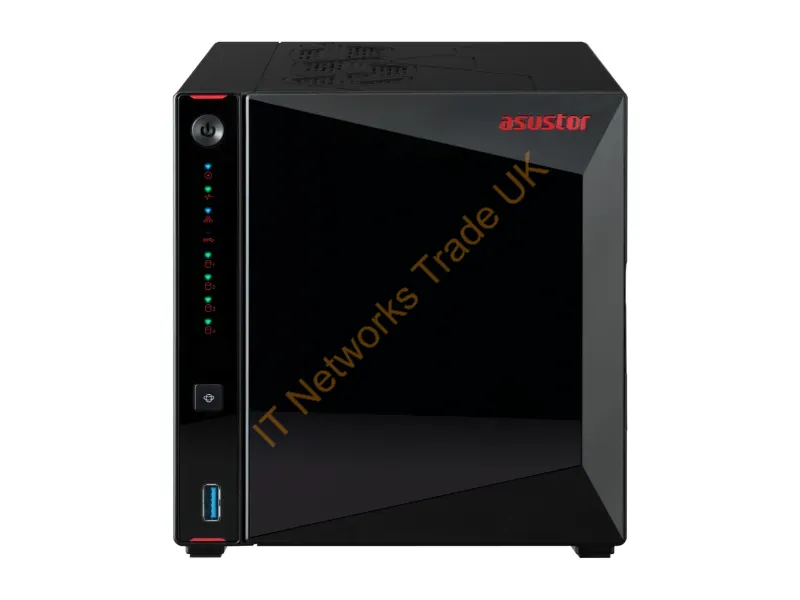 AS5404T - Asustor As5404T Nas/Storage Server Intel Celeron N5105 4 Gb Ddr4 0 Tb Adm Black