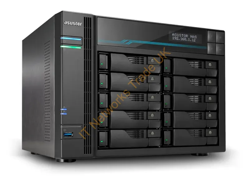 AS7110T - Asustor As7110T Nas/Storage Server Desktop Intel Xeon 8 Gb Ddr4 0 Tb Black