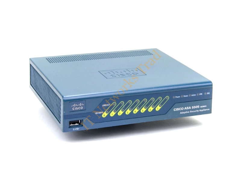 ASA5505-UL-BUN-K9 Cisco ASA 5505 8 Port 1 x Expansion Slot Firewall Appliance
