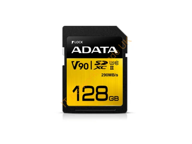 ASDX128GUII3CL10-C - ADATA Premier ONE V90 128GB SDXC UHS-II Class 10 memory card Cable