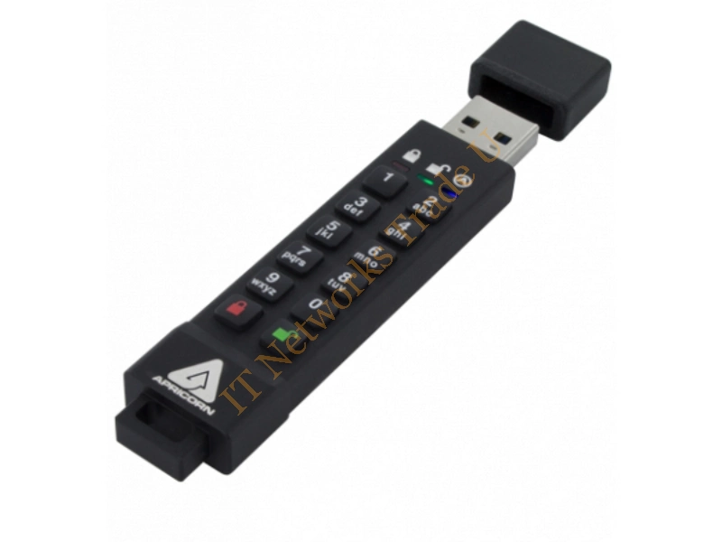 ASK3Z-8GB - Apricorn 8GB Aegis Secure Key 3z 8GB USB 3.1 (3.1 Gen 2) USB Type-A connector Black USB flash drive Storage Device