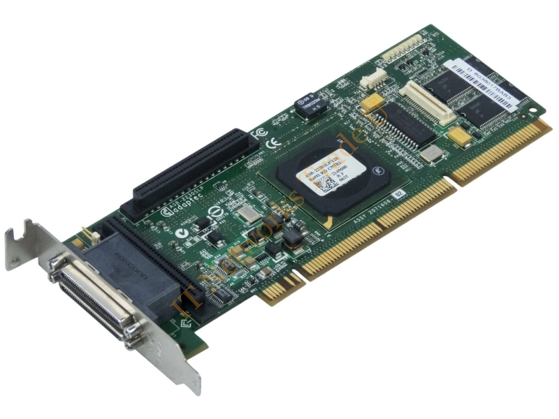 ASR-2230SLP Adaptec 2230SLP Dual Channel 64-bit 133MHz PCI-x Ultra-320 SCSI RAID Controller Card RoHS with 128MB Cache Storage
