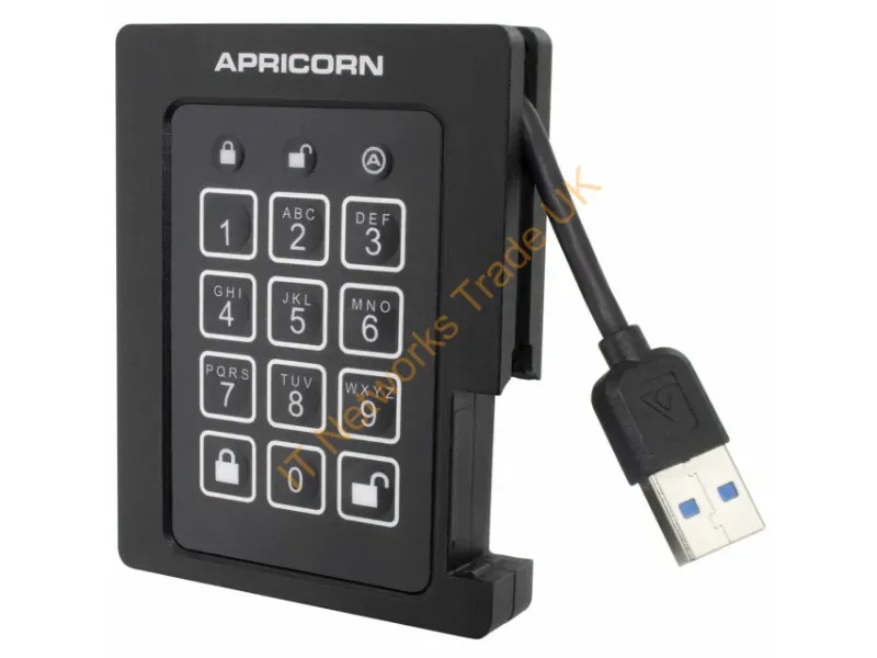 ASSD-3PL256-1TBF - Apricorn Aegis Padlock 1 Tb Black
