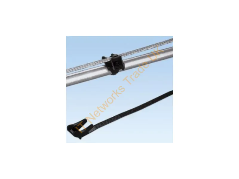AST20-5-C100 - Panduit Ast20-5-C100 Cable Tie Beaded Cable Tie Polypropylene (Pp) Black 100 Pc(S)