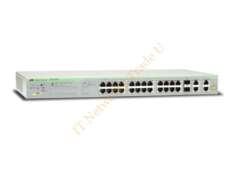 AT-FS750/28PS-50 - Allied Telesis AT-FS750/28PS-50 Managed network switch Fast Ethernet (10/100) Power over Ethernet (PoE) 1U Grey