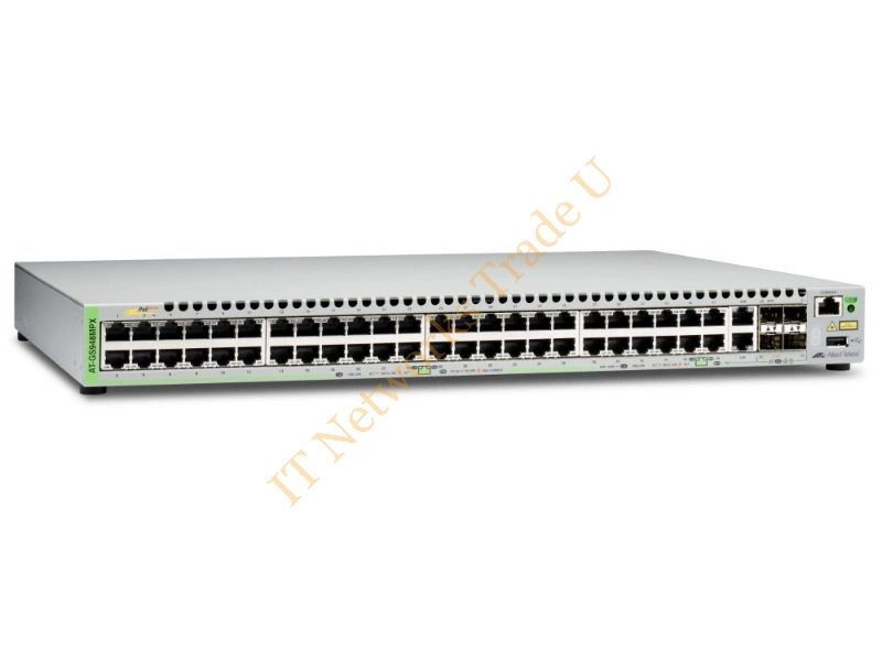 AT-GS948MPX-50 - Allied Telesis AT-GS948MPX-50 Managed network switch L3 Gigabit Ethernet (10/100/1000) Power over Ethernet (PoE) Grey