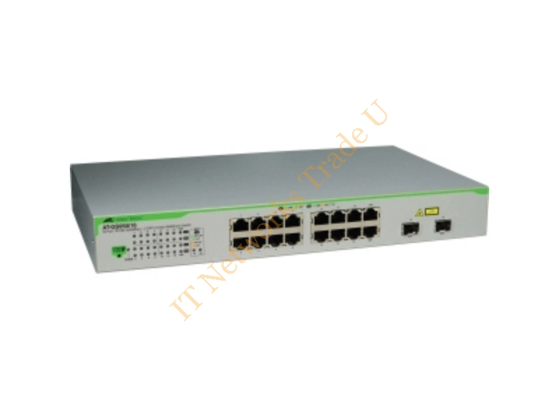 AT-GS950/16PS-50 - Allied Telesis AT-GS950/16PS-50 Gigabit Ethernet (10/100/1000) Power over Ethernet (PoE) Grey Network Switch