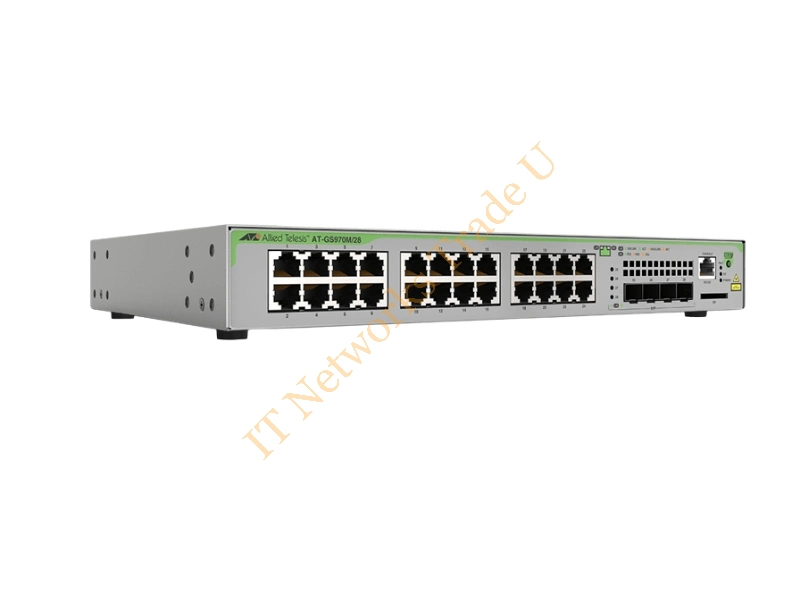 AT-GS970M/28PS-50 - Allied Telesis GS970M Managed L3 Gigabit Ethernet (10/100/1000) 1U Grey Network Switch