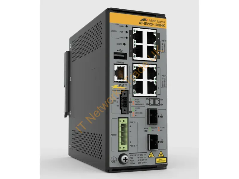 AT-IE220-10GHX-980 - Allied Telesis At-Ie220-10Ghx-980 Network Switch Gigabit Ethernet (10/100/1000) Power Over Ethernet (Poe) Gray