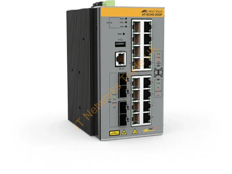 AT-IE340-20GP-80 - Allied Telesis At-Ie340-20Gp-80 Managed L3 Gigabit Ethernet (10/100/1000) Power Over Ethernet (Poe) Gray