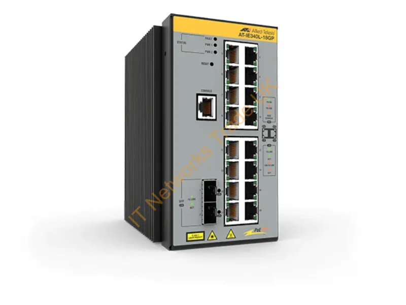 AT-IE340L-18GP-80 - Allied Telesis At-Ie340L-18Gp-80 Managed L3 Gigabit Ethernet (10/100/1000) Power Over Ethernet (Poe) Gray