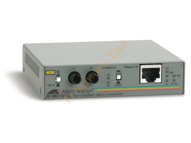 AT-MC101XL-10 Allied Telesis 100Base-TX to 100Base-FX/ST mm 2km Media Converter