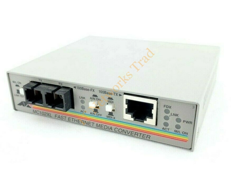AT-MC102XL-40 Allied Telesis 100Base-TX to 100Base-FX/SC mm 2km Media Converter