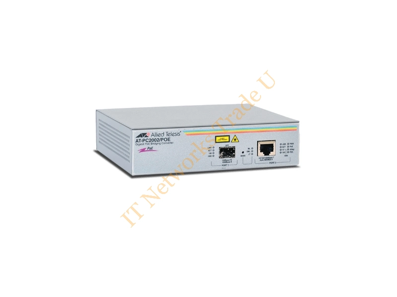 AT-PC2002POE-50 - Allied Telesis PC2002POE 1000Mbit/s 1310nm Multi-mode Grey network media converter Networking
