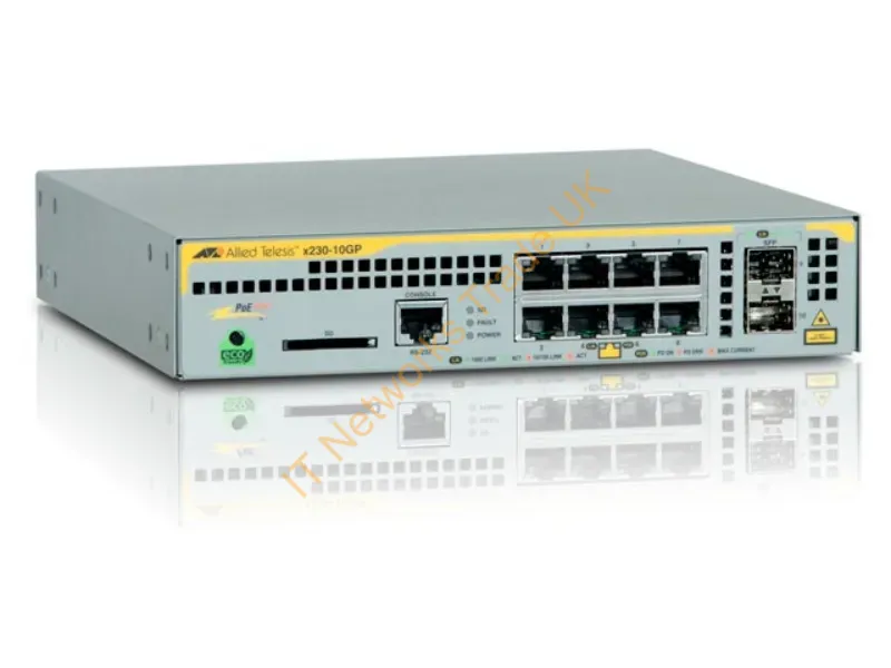 AT-X230-10GP-50 - Allied Telesis AT-x230-10GP-50 Managed network switch L2+ Gigabit Ethernet (10/100/1000) Power over Ethernet (PoE) Grey