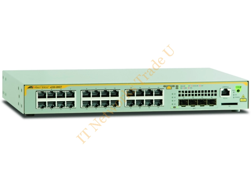 AT-X230-28GT-50 - Allied Telesis AT-x230-28GT Managed network switch L3 Gigabit Ethernet (10/100/1000) 1U Grey