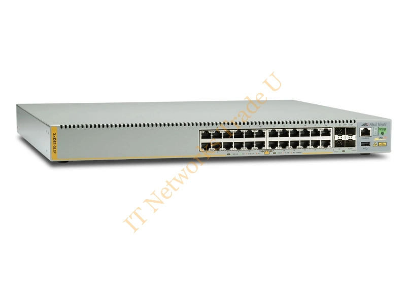 AT-X510-28GPX-50 - Allied Telesis AT-x510-28GPX-50 Unmanaged network switch Gigabit Ethernet (10/100/1000) Power over Ethernet (PoE) Grey