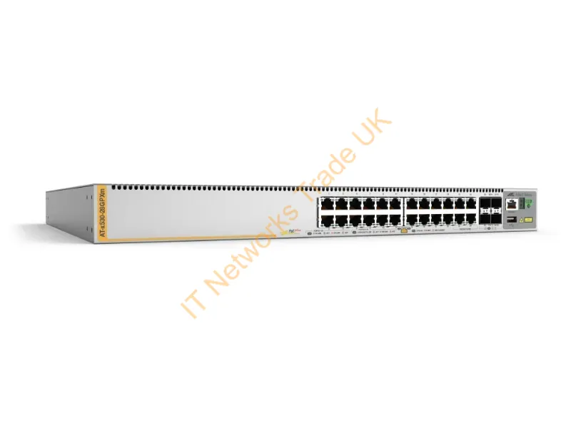 AT-X530-28GPXM-10 - Allied Telesis X530-28Gpxm Managed L3 Gigabit Ethernet (10/100/1000) Power Over Ethernet (Poe) 1U Silver