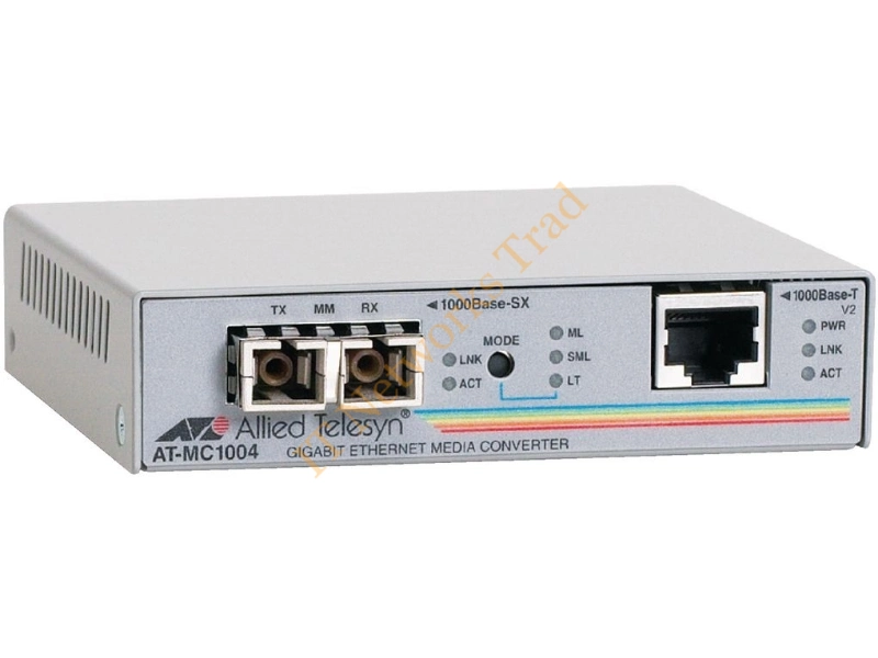ATMC1004 Allied Telesis AT-MC1004 1000Base-T Gigabit Ethernet to 1000SX (SC) Standalone Media Converter