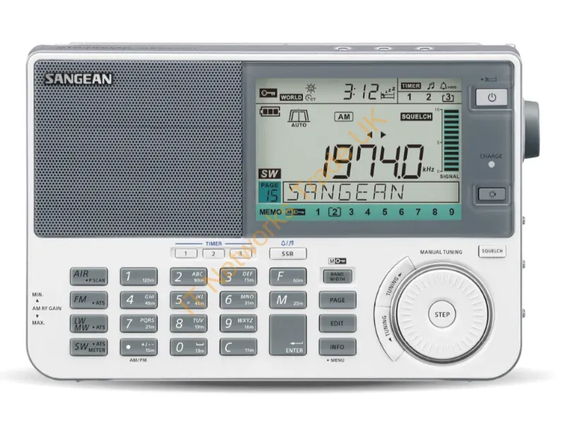 ATS-909X2WHITE - Sangean ATS-909X2 Portable Digital White