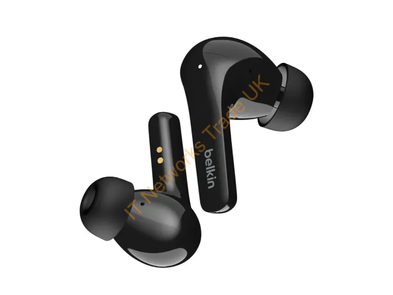 AUC006BTBK - Belkin SOUNDFORM Flow Headset Wireless In-ear Calls/Music USB Type-C Bluetooth Black