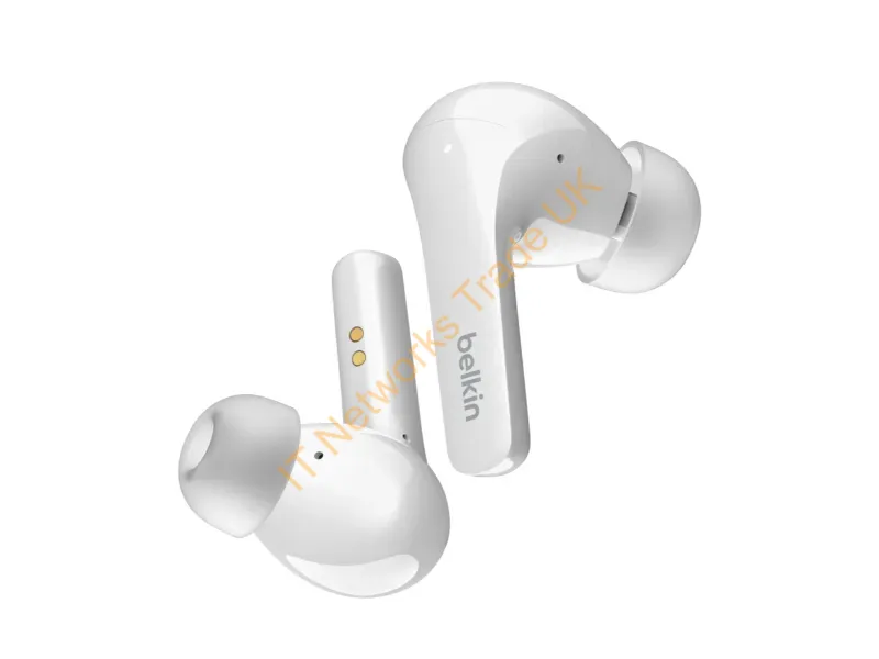AUC006BTWH - Belkin Soundform Flow Headset Wireless In-Ear Calls/Music Usb Type-C Bluetooth White