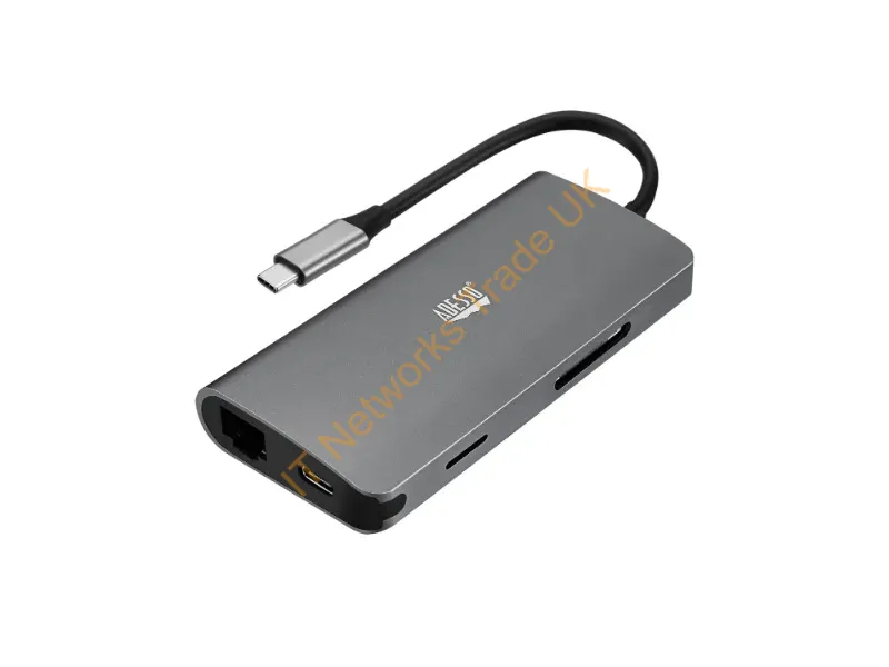 AUH-4030 - Adesso AUH-4030 notebook dock/port replicator USB 3.2 Gen 1 (3.1 Gen 1) Type-C Grey