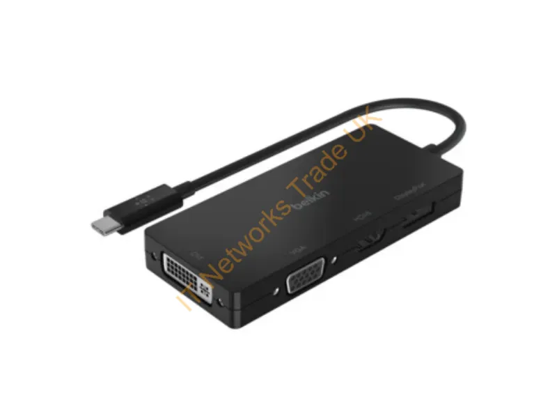 AVC003BTBK - Belkin AVC003BTBK laptop dock/port replicator Wired USB 3.2 Gen 1 (3.1 Gen 1) Type-C Black