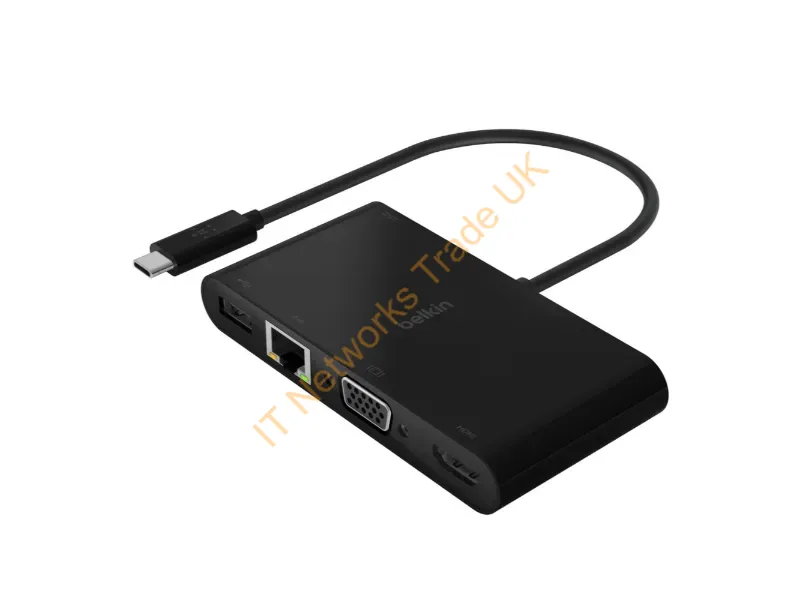 AVC004BTBK - Belkin Avc004Btbk Laptop Dock/Port Replicator Usb 3.2 Gen 1 (3.1 Gen 1) Type-C Black