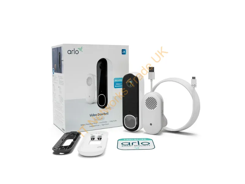 AVDK4001-100PES - Arlo Essential Video Doorbell 2K & Chime