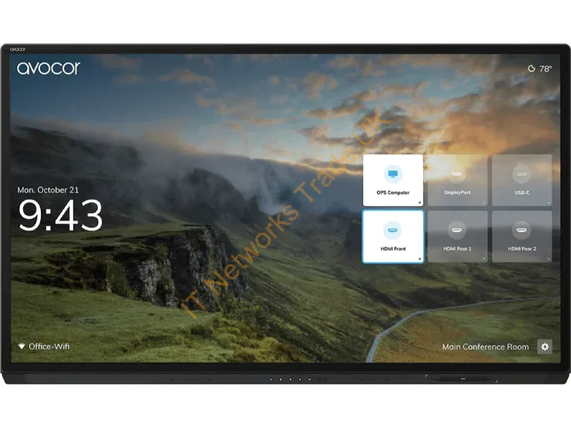 AVG-6560 - Avocor Technologies G-60 Series 65In 4K Inglass Led Interactive Display
