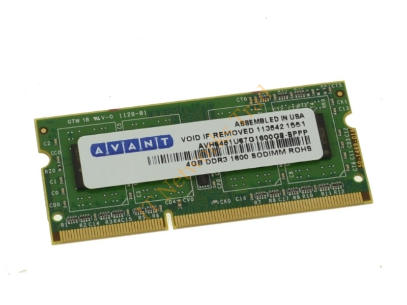AVH6451U64F9333G3-06 Avant Technology 4GB DDR3-1333MHz PC3-10600 non-ECC Unbuffered CL9 204-Pin SoDimm 1.35V Low Voltage Memory Module Laptop Memory