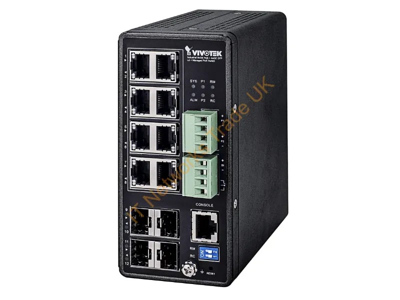 AW-IHT-1271 - Vivotek Aw-Iht-1271 Network Switch Managed L2+ Gigabit Ethernet (10/100/1000) Power Over Ethernet (Poe) Black