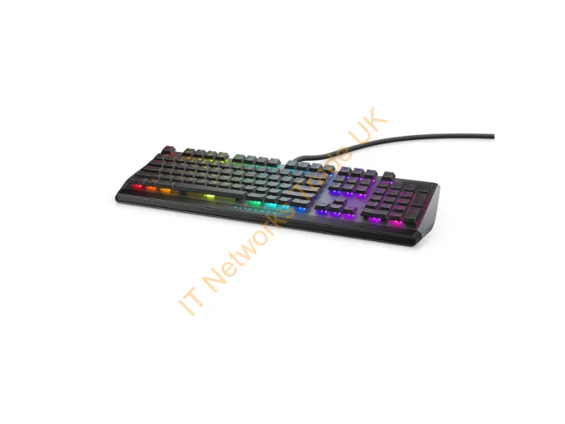 AW510K-G-WW - DELL Alienware AW510K Keyboard backlit USB key switch: CHERRY MX Low Profile Red Dark Side of the Moon for Alienware Area-51, Aurora, Aurora R10, Aurora R9, M15, M17, G5 5090, XPS 8940