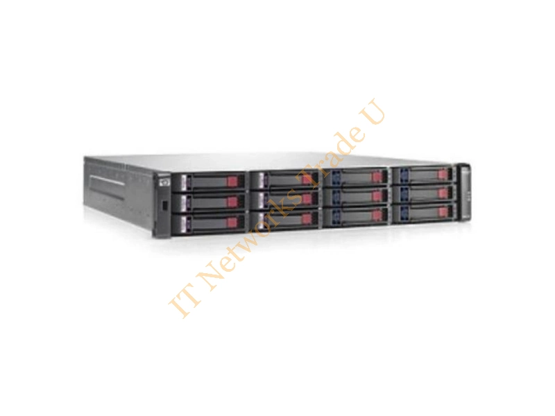 AW597A HP StorageWorks P2000 G3 SAN Hard Drive Array RAID Supported 24 x Total Bays Gigabit Ethernet Network (RJ-45) iSCSI 2U Network Storage System