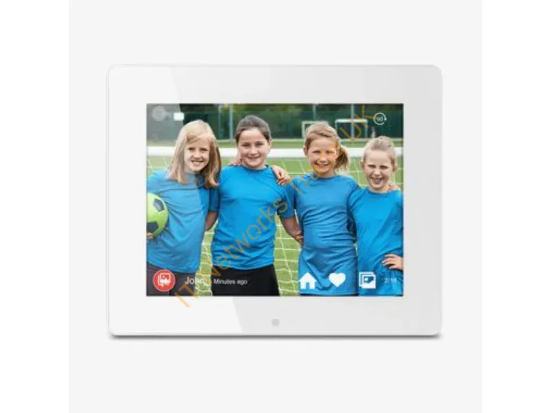 AWDMPF8BB - Aluratek Awdmpf8Bb Digital Photo Frame White 8" Touchscreen