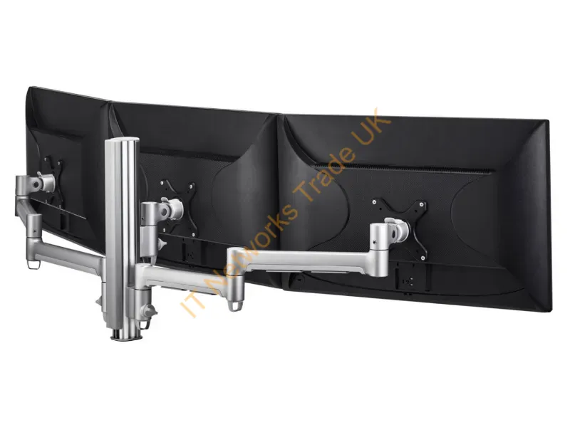 AWMS-3-13714-F-S - Atdec Awms-3-13714-F-S Monitor Mount / Stand 24" Silver Desk