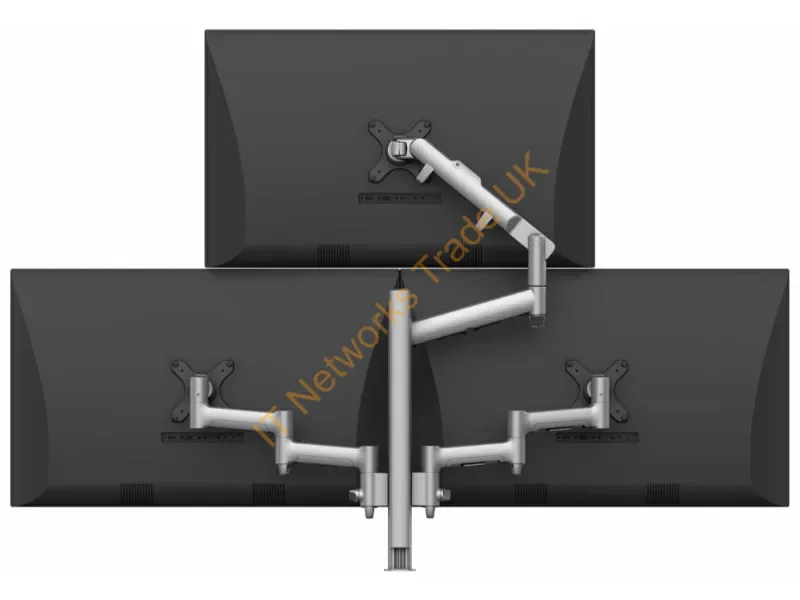 AWMS-3-D4651-H-S - Atdec Awms-3-D4651-H-S Monitor Mount / Stand 32" Desk Silver