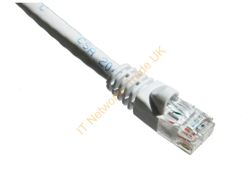 AXG95842 - Axiom Cat6A, 100Ft Networking Cable White 1200" (30.5 M) U/Utp (Utp)