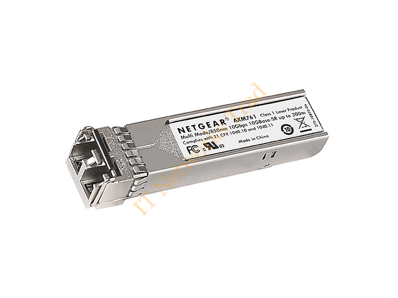 AXM761 Netgear 10Gb/s 10GBase-SR Multi-mode Fiber 850nm 300m RJ-45 Connector SFP+ Transceiver Module