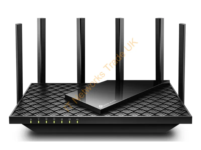 ArcherAXE75 - Tp-Link Archer Axe75 Wireless Router Gigabit Ethernet Tri-Band (2.4 Ghz / 5 Ghz / 6 Ghz) Black
