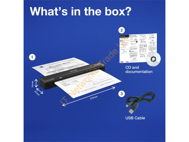 B11B253401BY - Epson WorkForce ES-60W 600 x 600 DPI A4 Black