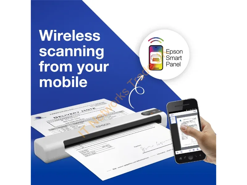 B11B253402BY - Epson WorkForce DS-80W Handheld scanner 600 x 600 DPI A4 White