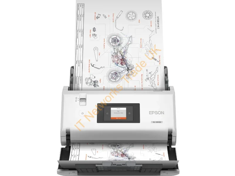 B11B256201 - Epson Ds-30000 Sheet-Fed Scanner 600 X 600 Dpi A3 White