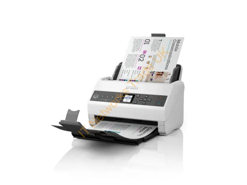 B11B259201 - Epson Ds-730N Sheet-Fed Scanner 600 X 600 Dpi A4 Black, Gray