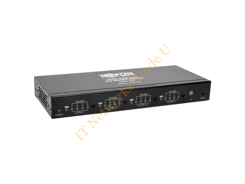 Tripp Lite 4 x 4 HDMI over Cat5 / Cat6 Matrix Splitter Switch, Box-Style Transmitter, Video and Audio, 1080p @ 60 Hz, Up to 53.34 m (175-ft.)