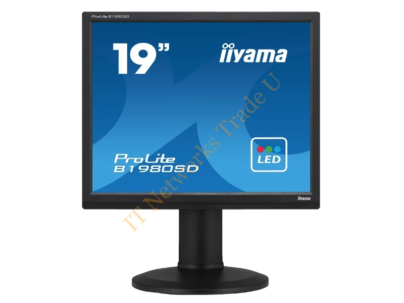 B1980SD-B1 - iiyama ProLite B1980SD 19" LED Matt Flat Black computer monitor